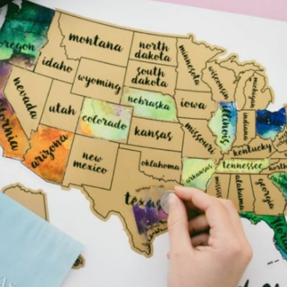 Scratch Your Travels USA Map